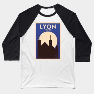 Lyon Poster Design Baseball T-Shirt